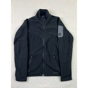 Eddie Bauer First Ascent Fleece Jacket Women's XS Black Full Zip Polartec